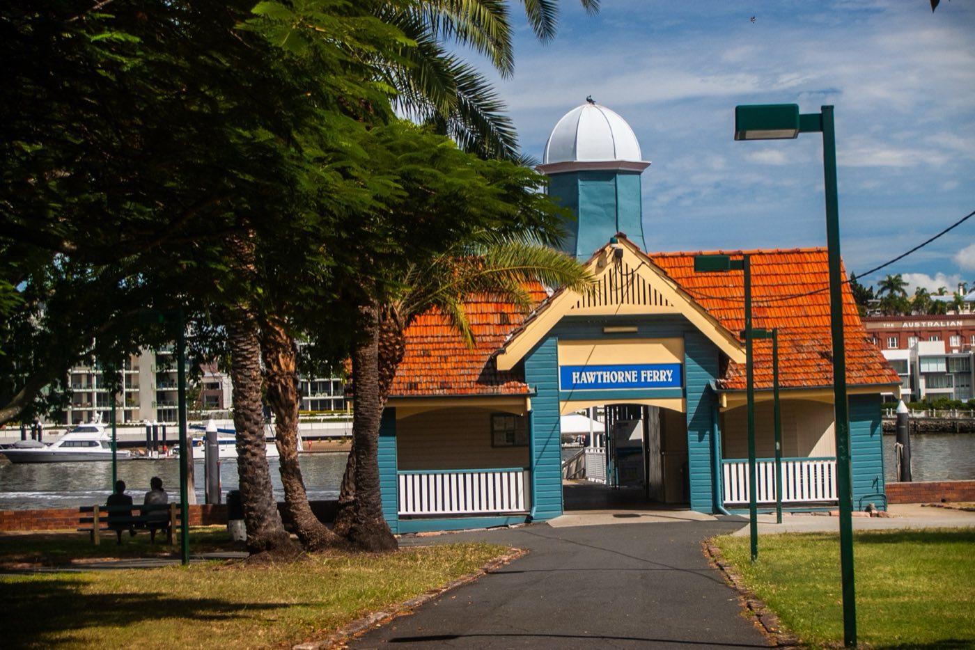 The heritage-listed Hawthorne ferry terminal